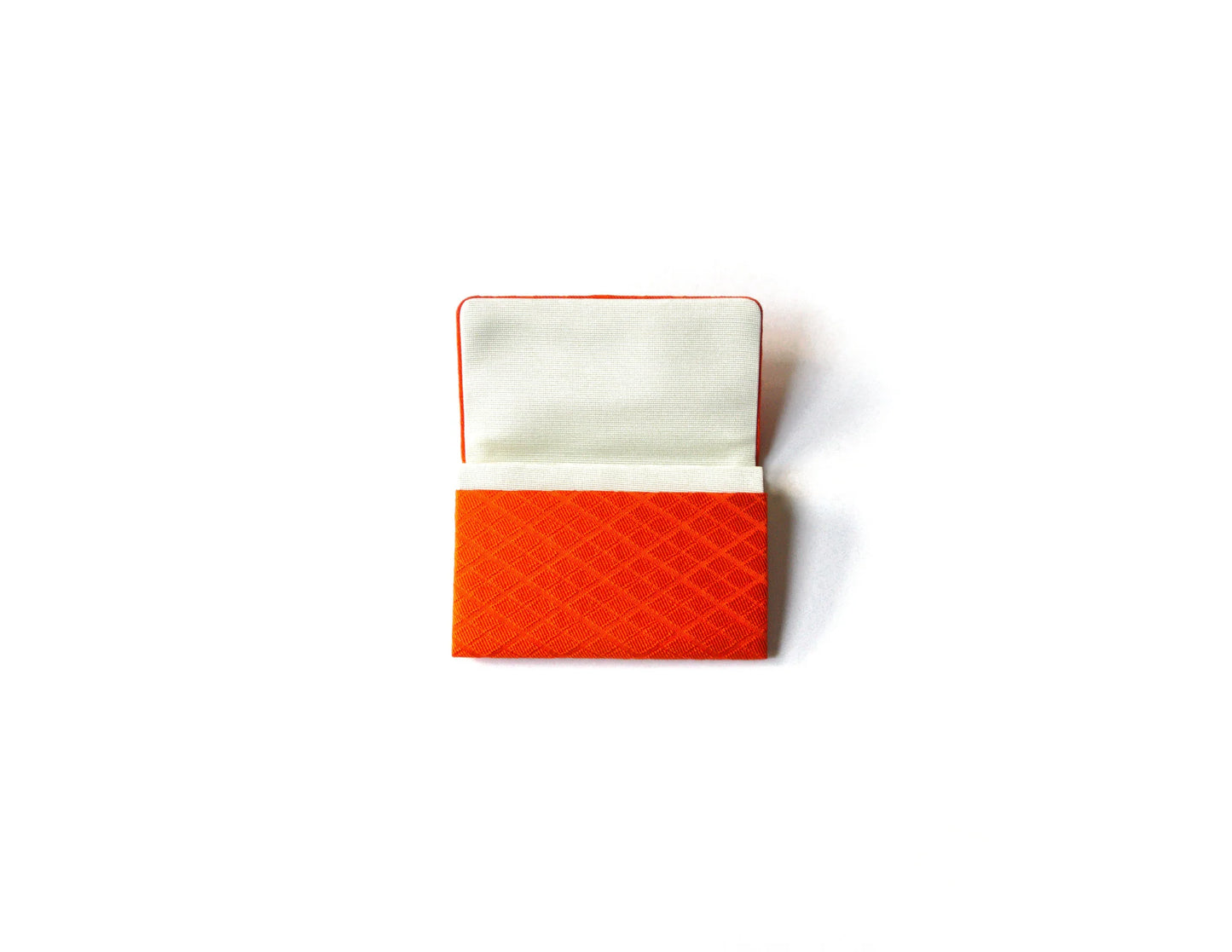 Yusoku-mon Business Card Holder - Bright Yellow Prosperous Diamond Pattern - (Sakai-machi Mikadomae Heishichi)