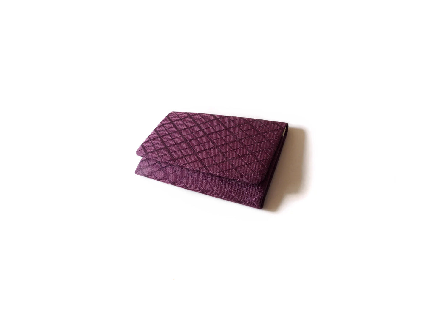 Yusoku-mon Business Card Holder - Purple Prosperous Diamond Pattern - (Sakai-machi Mikadomae Heishichi)