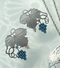 Titanium grape earrings