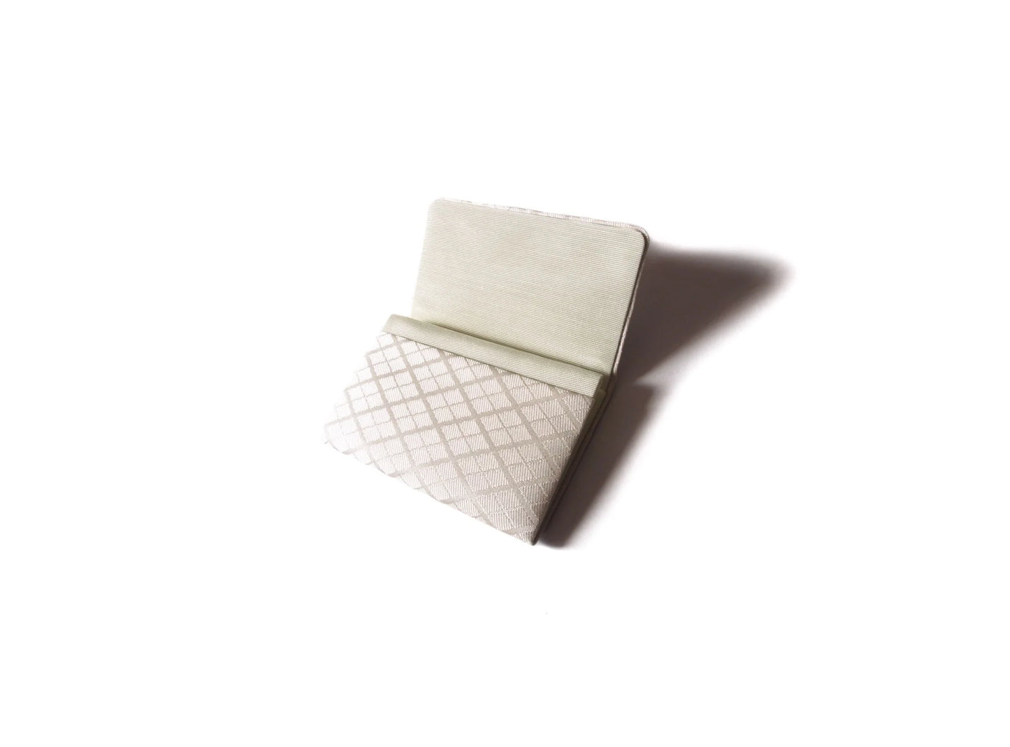 Yusoku-mon Business Card Holder - White Prosperous Diamond Pattern - (Sakai-machi Mikadomae Heishichi)