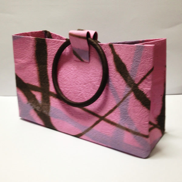 Kraft paper bag - Pink color - (Forms of Japanese Paper in Daily Life)