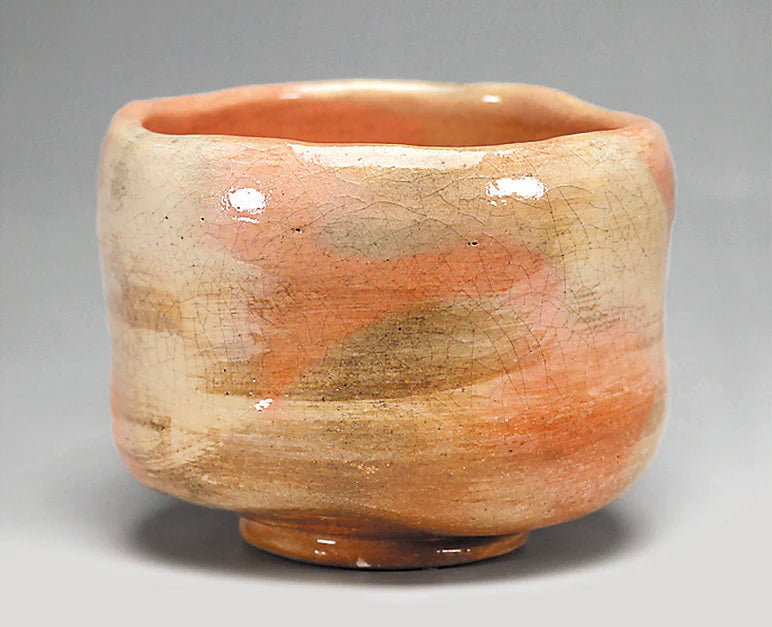 A reproduction of Chojiro "Sei" - Akaraku tea bowl (Yoshimura Rakunyu)