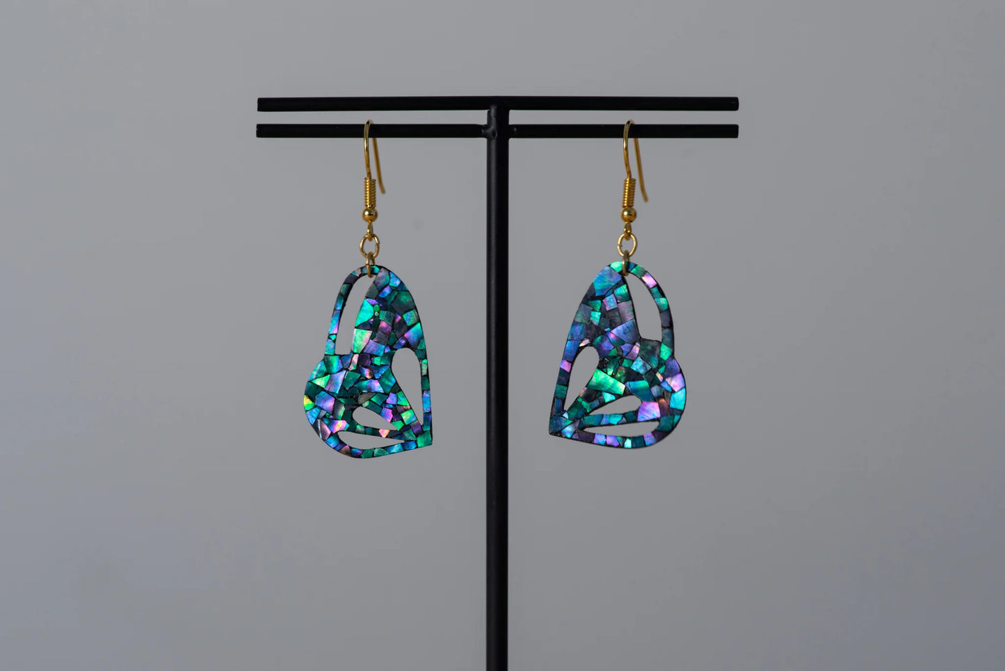 Mother-of-pearl inlay Kihaku "Cabbage White Butterfly" Earrings(Both Ears) Lacquer Work