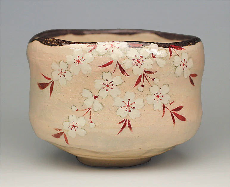 Usuzumi-zakura cherry tree - Tea bowl (Yoshimura Rakunyu)