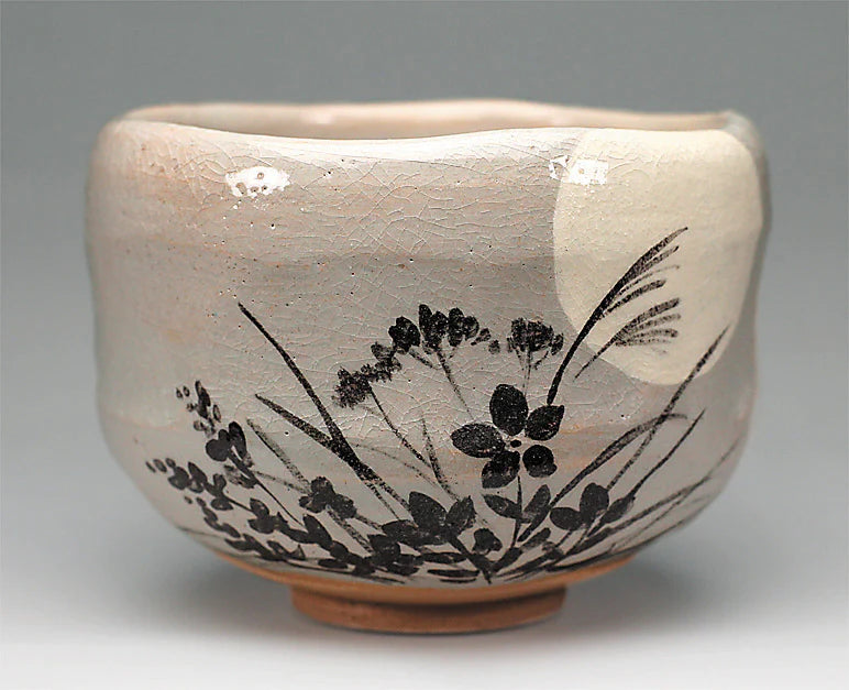 Silhouette of autumn grasses - Tea bowl (Yoshimura Rakunyu)
