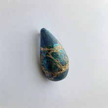 Japanese paper water drop brooch - indigo blue - (Shapes of Japanese paper in daily life)