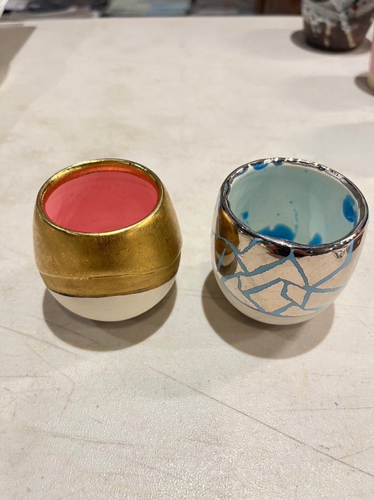sake cup (maji silver egg)
