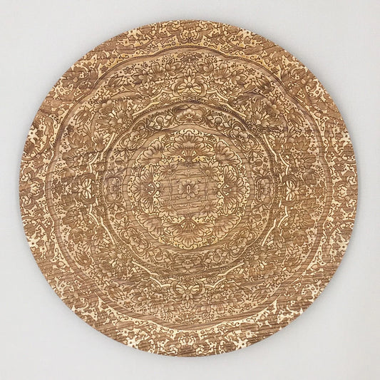 Decorative Plate - Kyo-yuzen Floral Pattern