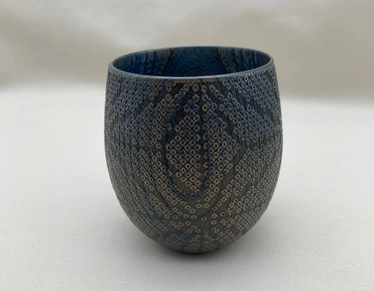 Cup - Hikita Hemp Pattern (Indigo)