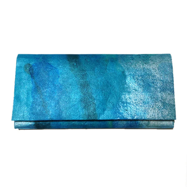 Kurotani Washi Long Wallet - Ocean