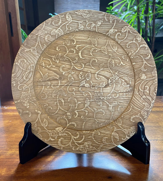 Round Plate - Arabesque - Ecru