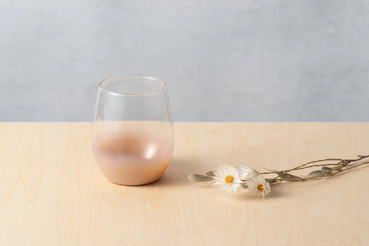 Lacquer Glass 'Hanahiraku' Tumbler Small (White) Lacquer Work