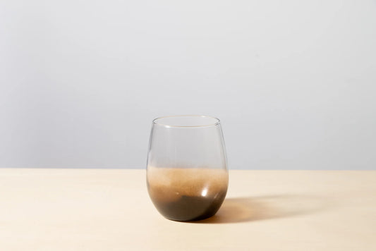Lacquer Glass 'Hanahiraku' Tumbler Small (Black) Lacquer Work
